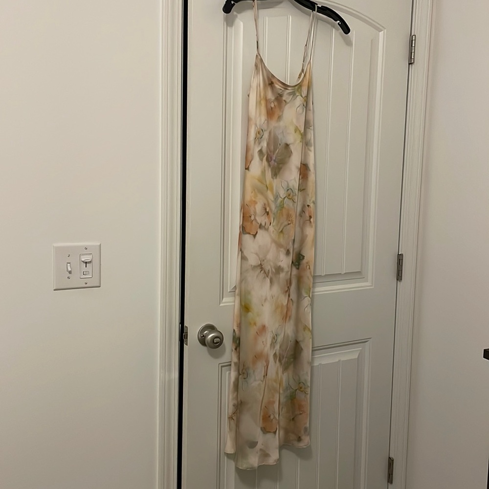Zara yellow print dress